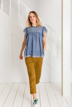 Load image into Gallery viewer, Bonté Marcel embroidered detail blouse Chambray