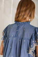 Load image into Gallery viewer, Bonté Marcel embroidered detail blouse Chambray