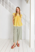 Load image into Gallery viewer, Bonté Marcel embroidered detail blouse Lime