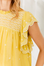 Load image into Gallery viewer, Bonté Marcel embroidered detail blouse Lime