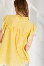 Load image into Gallery viewer, Bonté Marcel embroidered detail blouse Lime