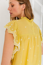 Load image into Gallery viewer, Bonté Marcel embroidered detail blouse Lime