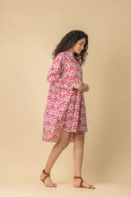 Load image into Gallery viewer, Handmade Dream Apparel Marco shirt dress Tasmin Red Coral - CW CW