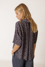 Load image into Gallery viewer, Indi & Cold Oversize block print shirt Navy - CW CW