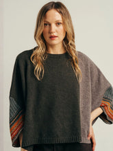 Load image into Gallery viewer, Eribe Montrose merino panel knit jumper Bracken