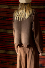 Load image into Gallery viewer, Bonté Naomi scallop edge knit gilet Cocoa