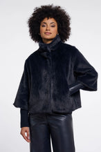 Load image into Gallery viewer, Rino & Pelle Nesrin Faux fur cuff detail jacket Dark Navy