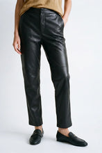 Load image into Gallery viewer, Artlove Jordana faux leather cigarette leg trouser Black