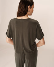 Load image into Gallery viewer, Grace & Mila Parma Modal jersey top Carbon