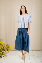 Load image into Gallery viewer, Bonté Polly scalloped hem denim skirt Mid Wash - CW CW