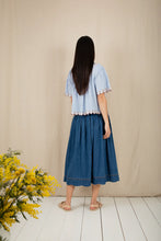 Load image into Gallery viewer, Bonté Polly scalloped hem denim skirt Mid Wash - CW CW