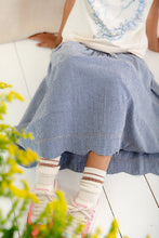 Load image into Gallery viewer, Bonté Polly scalloped hem mini gingham check skirt Navy - CW CW
