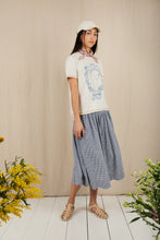 Load image into Gallery viewer, Bonté Polly scalloped hem mini gingham check skirt Navy - CW CW