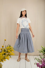 Load image into Gallery viewer, Bonté Polly scalloped hem mini gingham check skirt Navy - CW CW