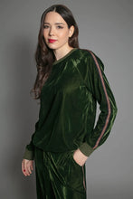 Load image into Gallery viewer, Nooki Phoenix luxe velvet trouser Olive
