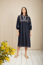 Load image into Gallery viewer, Bonté Rosa scallop detail dress Navy - CW CW