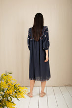 Load image into Gallery viewer, Bonté Rosa scallop detail dress Navy - CW CW