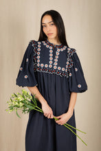 Load image into Gallery viewer, Bonté Rosa scallop detail dress Navy - CW CW