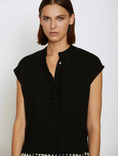 Load image into Gallery viewer, Skatïe Ruffle front modal top Kohl