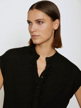 Load image into Gallery viewer, Skatïe Ruffle front modal top Kohl