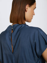 Load image into Gallery viewer, Skatïe Funnel neck drapey top Navy