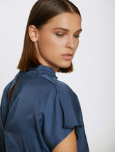 Load image into Gallery viewer, Skatïe Funnel neck drapey top Navy
