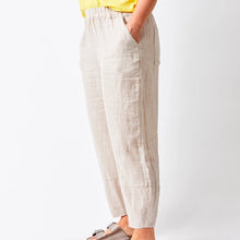 Load image into Gallery viewer, SUZY D Sicily carrot shape linen trousers Nude - CW CW