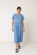 Load image into Gallery viewer, Indi & Cold Combination midi dress British Blue - CW CW