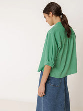 Load image into Gallery viewer, Indi & Cold Combination loose fit shirt Green - CW CW