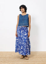 Load image into Gallery viewer, FRNCH Dafne denim cropped top Bleu Jean
