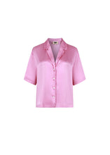 Load image into Gallery viewer, FRNCH Chelly satin boxy shirt Rose