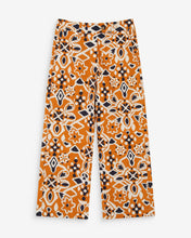 Load image into Gallery viewer, Grace & Mila Varsy print cropped trouser Cognac