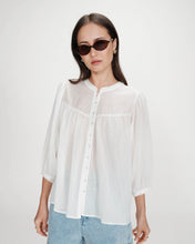 Load image into Gallery viewer, Grace & Mila Vanille jacquard self stripe blouse Ivory - CW CW