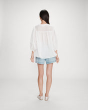 Load image into Gallery viewer, Grace & Mila Vanille jacquard self stripe blouse Ivory - CW CW