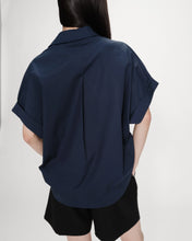 Load image into Gallery viewer, Grace & Mila Versigny poplin blouse Marine - CW CW