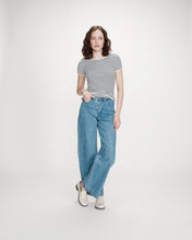 Load image into Gallery viewer, Grace & Mila Venredi ribbed stripe top Marine