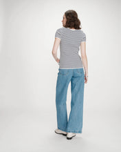 Load image into Gallery viewer, Grace & Mila Venredi ribbed stripe top Marine