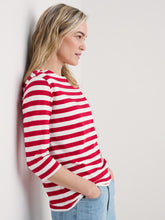 Load image into Gallery viewer, Seasalt Sailor 3/4 sleeve striped top Scallion Scarlett
