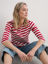 Load image into Gallery viewer, Seasalt Sailor 3/4 sleeve striped top Scallion Scarlett