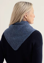 Load image into Gallery viewer, Wild Bilberry knitted triangle scarf Squall