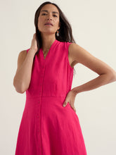 Load image into Gallery viewer, Seasalt Carved wood linen dress Bright Radish