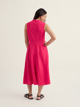 Load image into Gallery viewer, Seasalt Carved wood linen dress Bright Radish