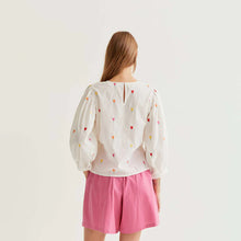 Load image into Gallery viewer, Compañia Fantastica Embroidered tulip blouse Multi - CW CW