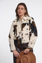 Load image into Gallery viewer, Rino & Pelle Touka faux hide jacket Cow print