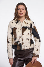 Load image into Gallery viewer, Rino & Pelle Touka faux hide jacket Cow print