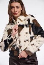 Load image into Gallery viewer, Rino & Pelle Touka faux hide jacket Cow print