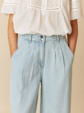 Load image into Gallery viewer, Indi & Cold Denim wide leg lyocell jeans Light Indigo