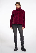 Load image into Gallery viewer, Rino & Pelle Vie Faux fur jacket Winter Plum
