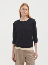 Load image into Gallery viewer, Nice Things Bees jacquard sweater Navy
