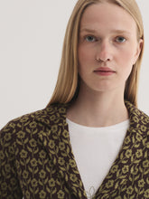 Load image into Gallery viewer, Nice Things Floral tricot jacquard blazer Chestnut Lime